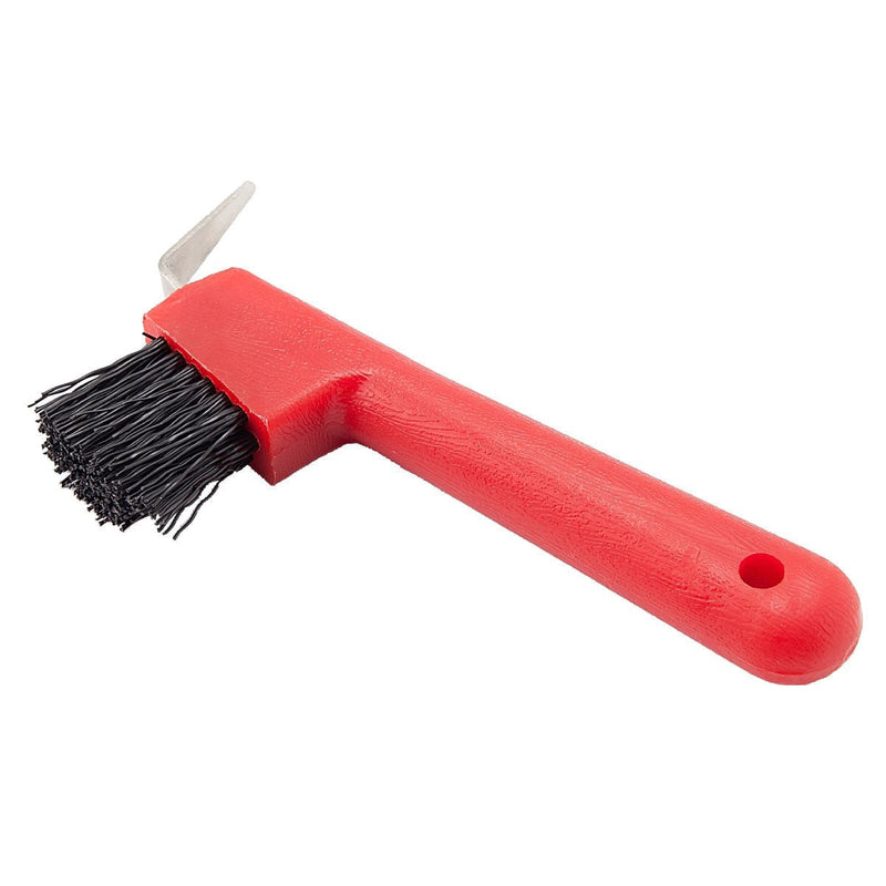 Shires Hoof Pick/Brush-Red One Size - PawsPlanet Australia