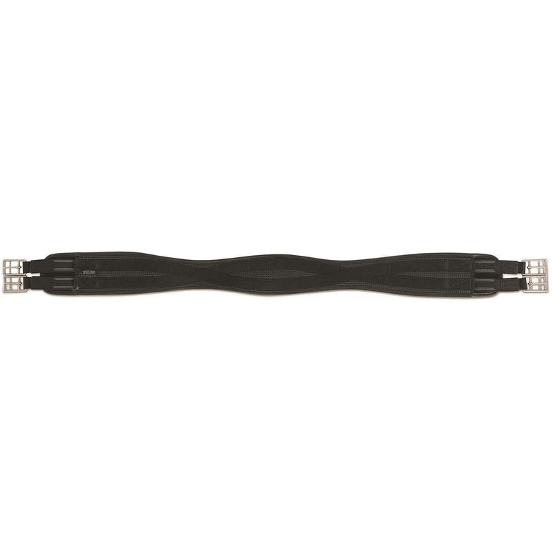 Shires Anti-chafe Elastic Contour Girth - Black: 38 - PawsPlanet Australia