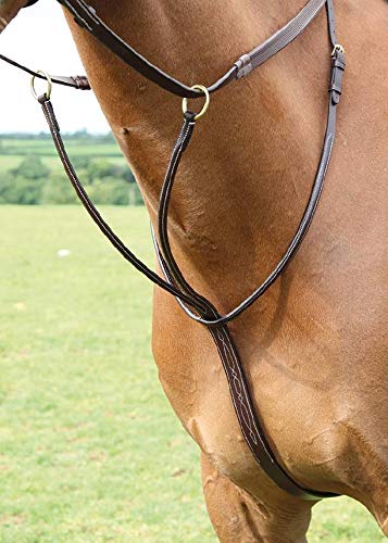 Shires Salisbury Running Martingale-Black Cob - PawsPlanet Australia