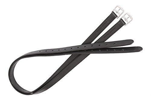Windsor Leather Stirrup Leathers. Adults Or Childs. Black 54-Inch - PawsPlanet Australia