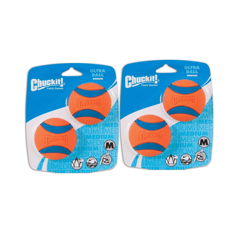 ChuckIt! Medium Ultra Balls Classic 4-Pack 4 Pack - PawsPlanet Australia