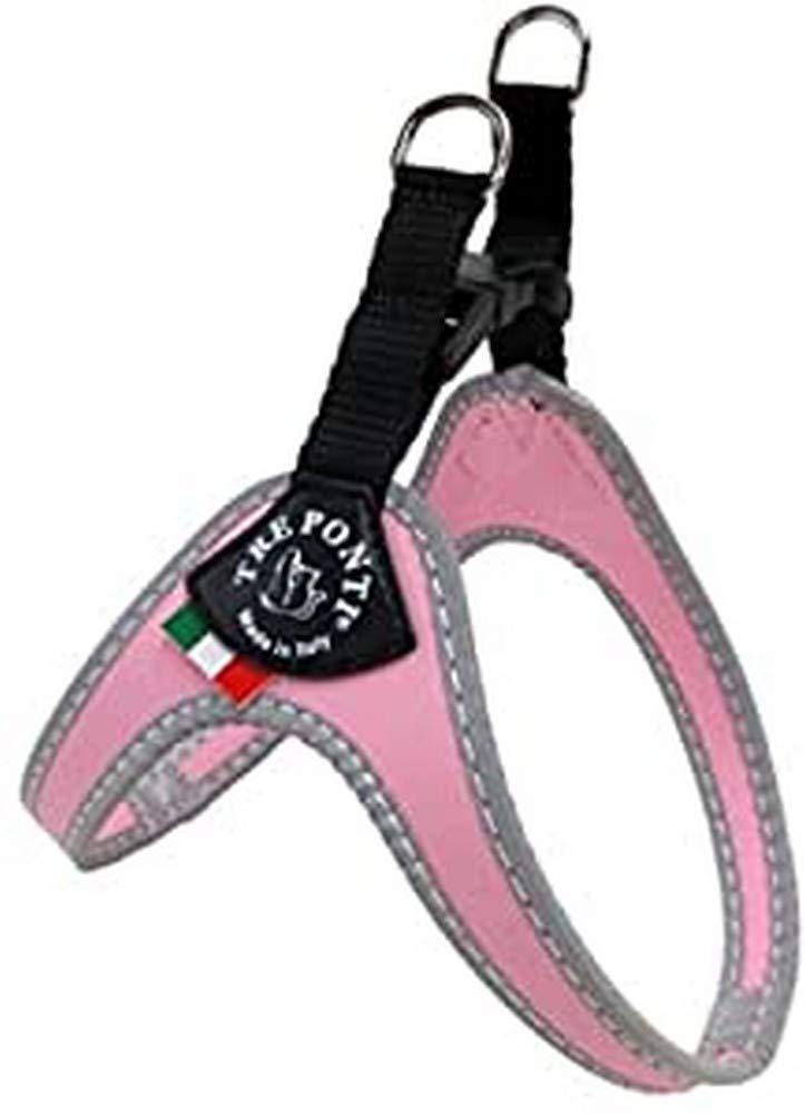 Tre Ponti Fibbia Small Dog Harness, 4 cm, Pink - PawsPlanet Australia