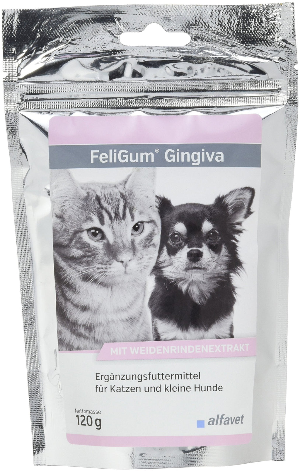 FeliGum® Gingiva Unit: 120 g Supplementary Food for Cats and Small Dogs with Willow Bark Extract Also Suitable for Toothless Cats and Animals with Inflamed Gums - PawsPlanet Australia