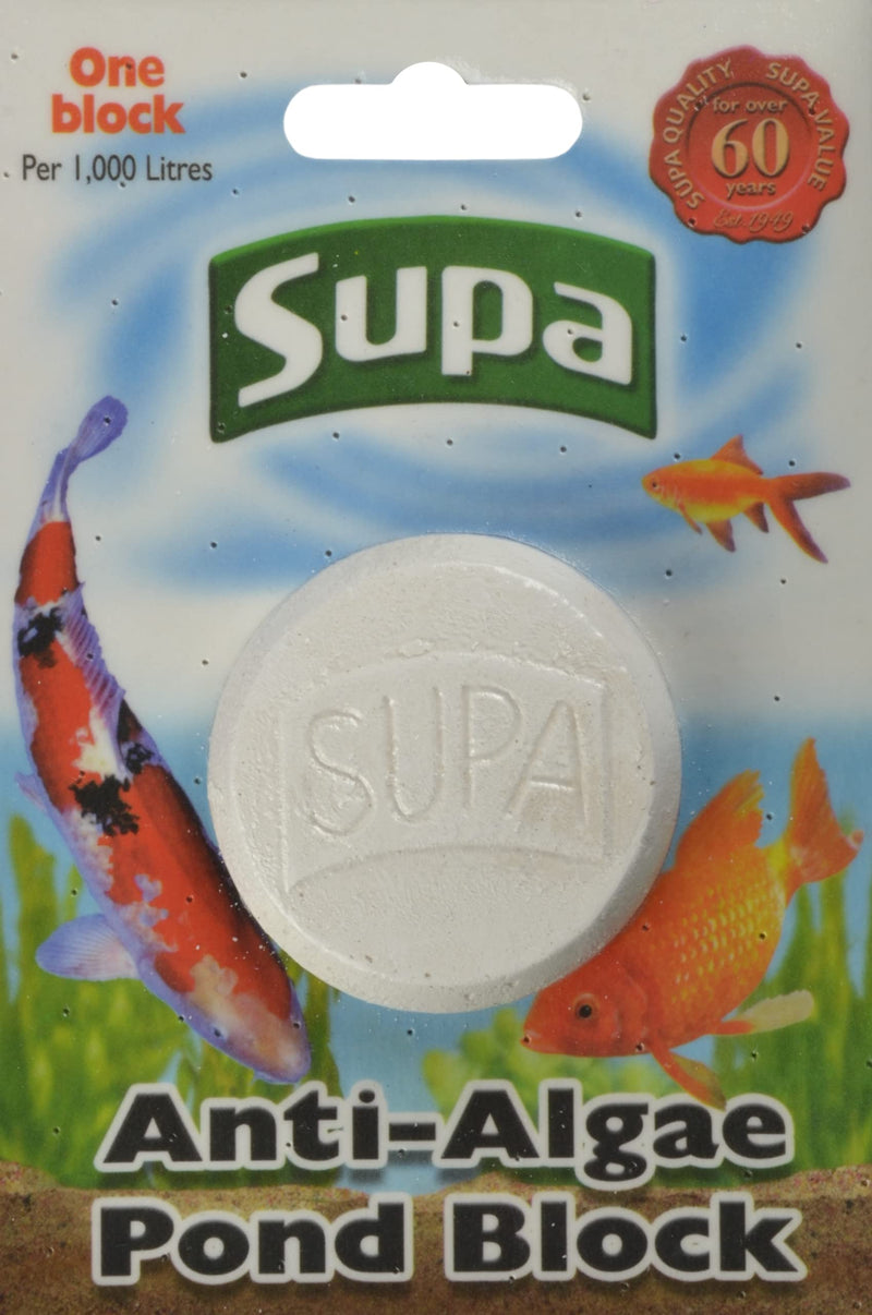 Supa Anti Algae Block Pack of 6, The Block Slowly Dissolves Releasing Di-Methyl Urea Into The Pond Water Clearing Algae From Ponds, - PawsPlanet Australia