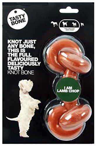 TastyBone Flavoured Nylon Knotted Chew Bone Lamb Chop - PawsPlanet Australia