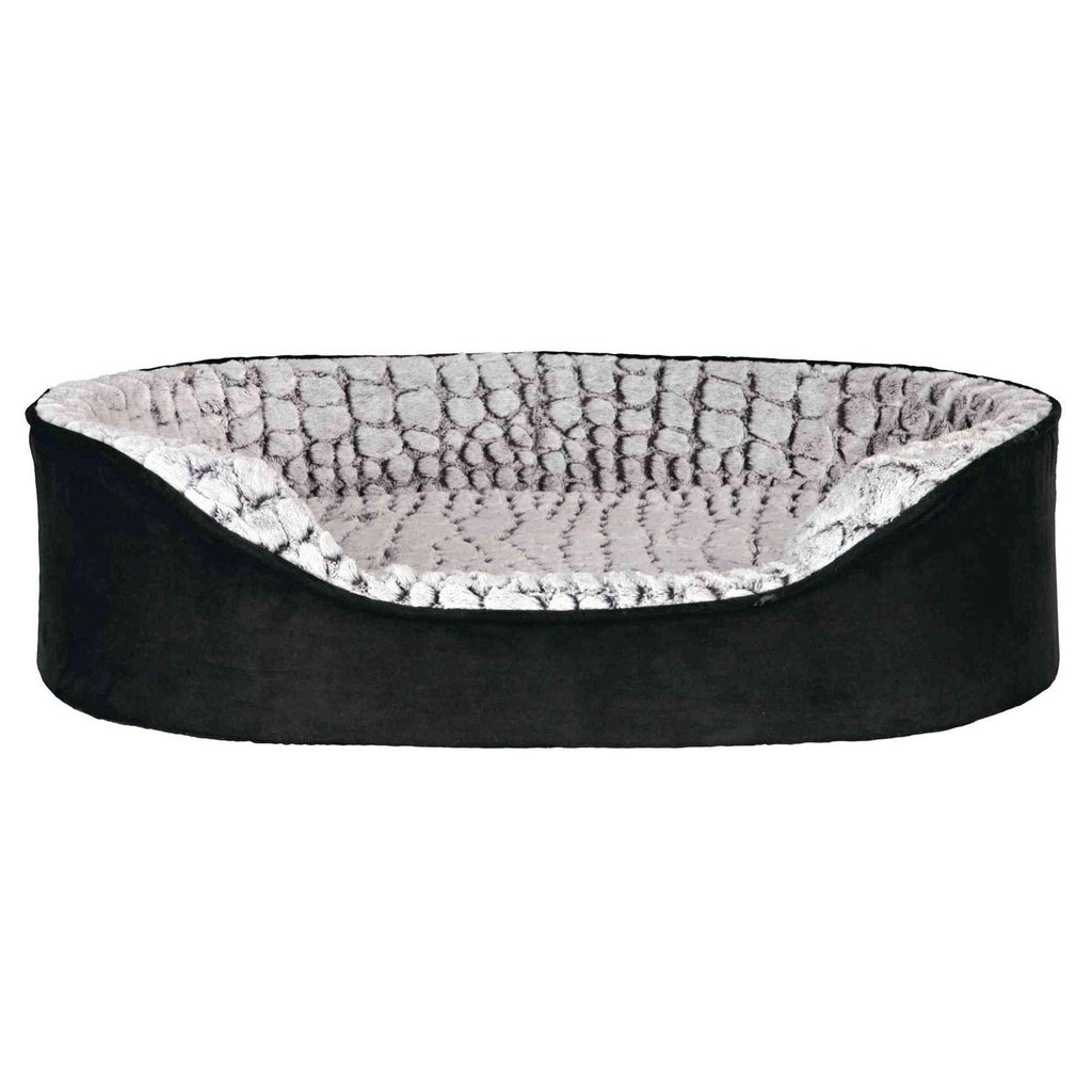 Trixie Lino Vital Dog Bed, 60 x 45 cm, Black/Grey Multicolor - PawsPlanet Australia