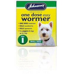 Johnsons Vet One Dose Easy Wormer Size 1 3 x 100mg Tablets (200728) - PawsPlanet Australia