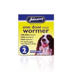 Johnsons Vet One Dose Easy Wormer Size 2 2 x 500mg Tablets (200734) - PawsPlanet Australia