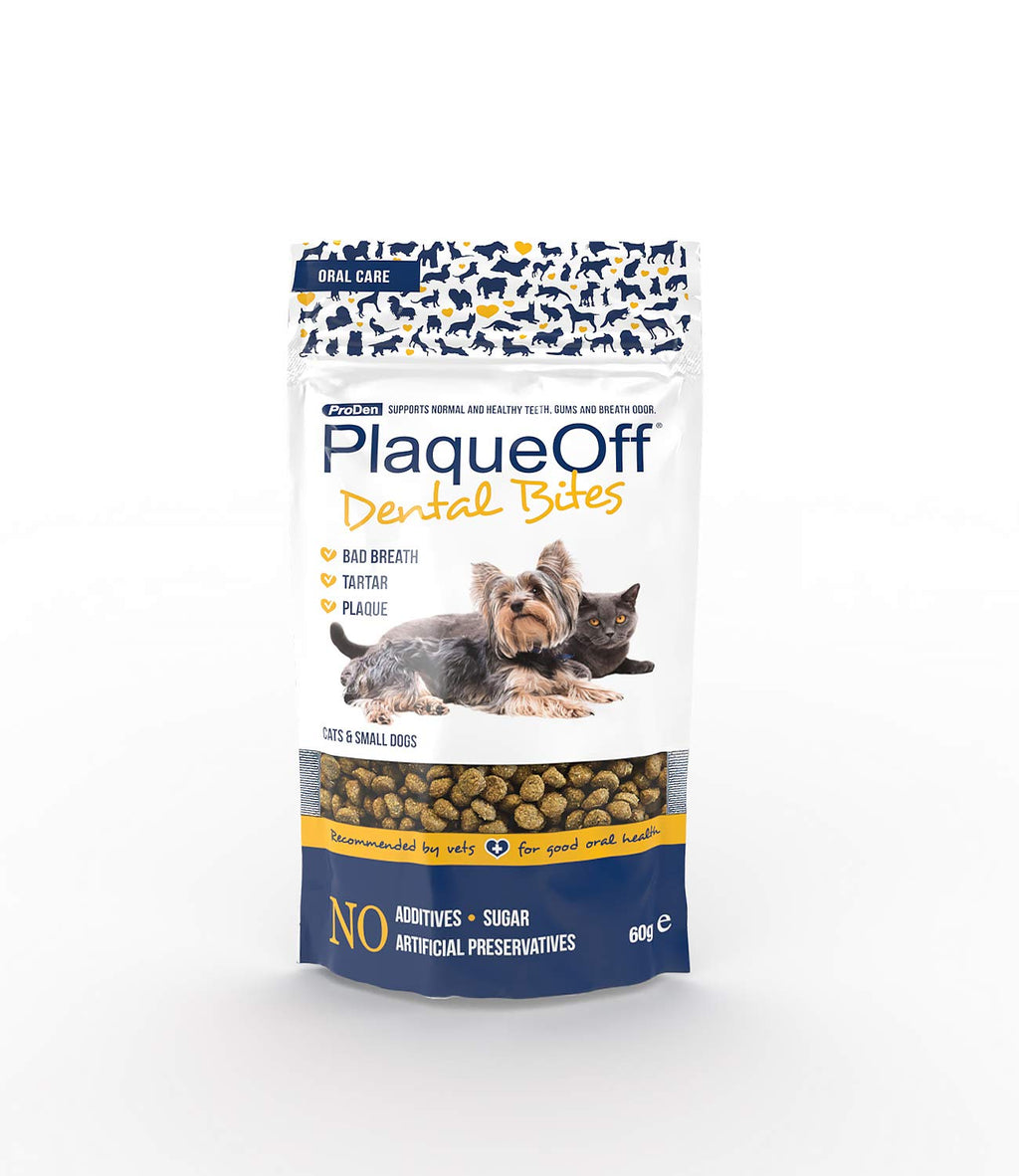 ProDen PlaqueOff Dental Bites 60 g for Dogs Under 10 kg, Bad Breath, Plaque, Tartar - PawsPlanet Australia