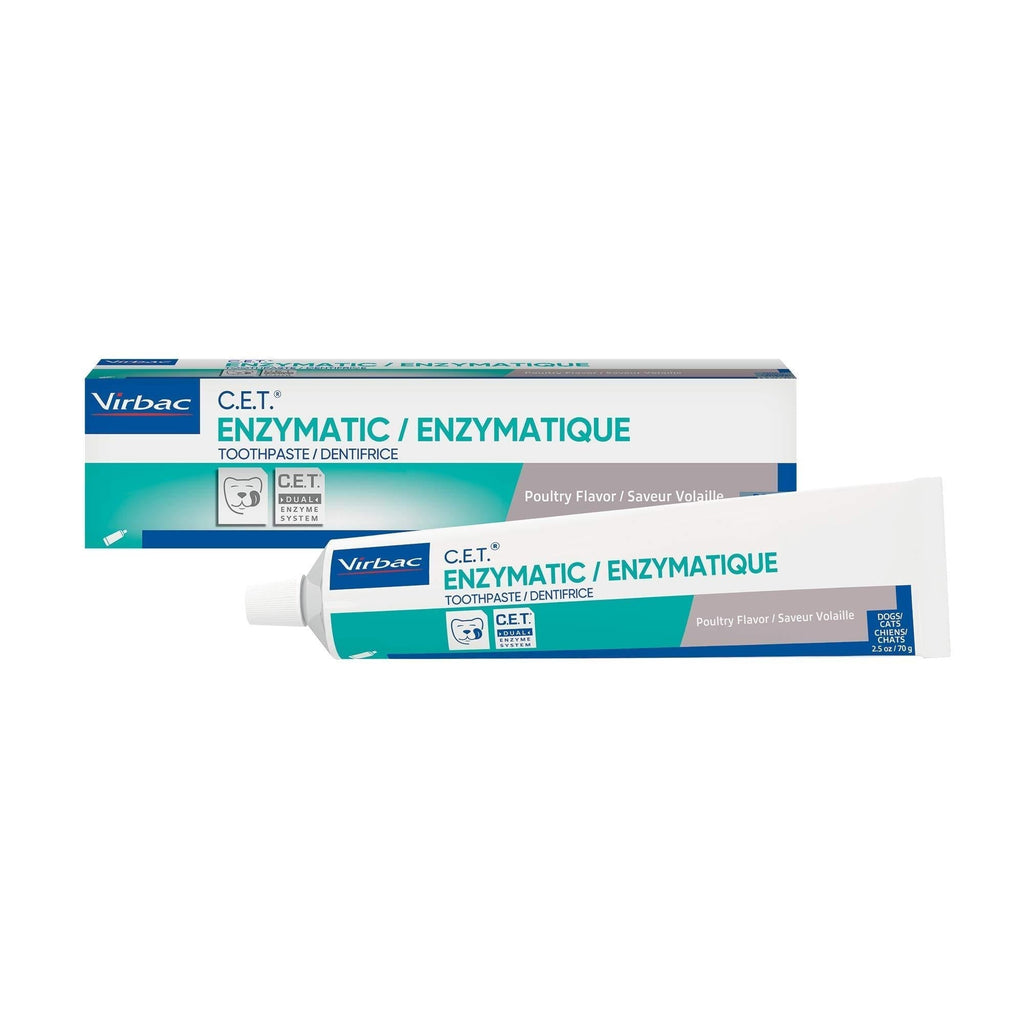 Virbac CET Enzymatic Toothpaste| Eliminates Bad Breath by Removing Plaque and Tartar Buildup | Best Pet Dental Care Toothpaste Poultry - PawsPlanet Australia