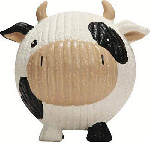 HuggleHounds Extremely Durable and Squeaky Ruff-Tex Cow Knottie, Large - PawsPlanet Australia