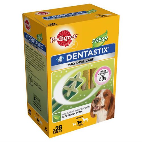 Pedigree Dentastix Fresh Medium Dog 10-25kg 28 per pack Case of 6 - PawsPlanet Australia