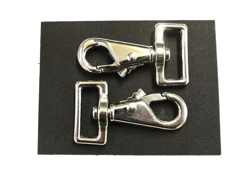 1"/25mm Nickel Plated Horse/Dog Snap Rug Clip/Trigger Hook x 2 - PawsPlanet Australia