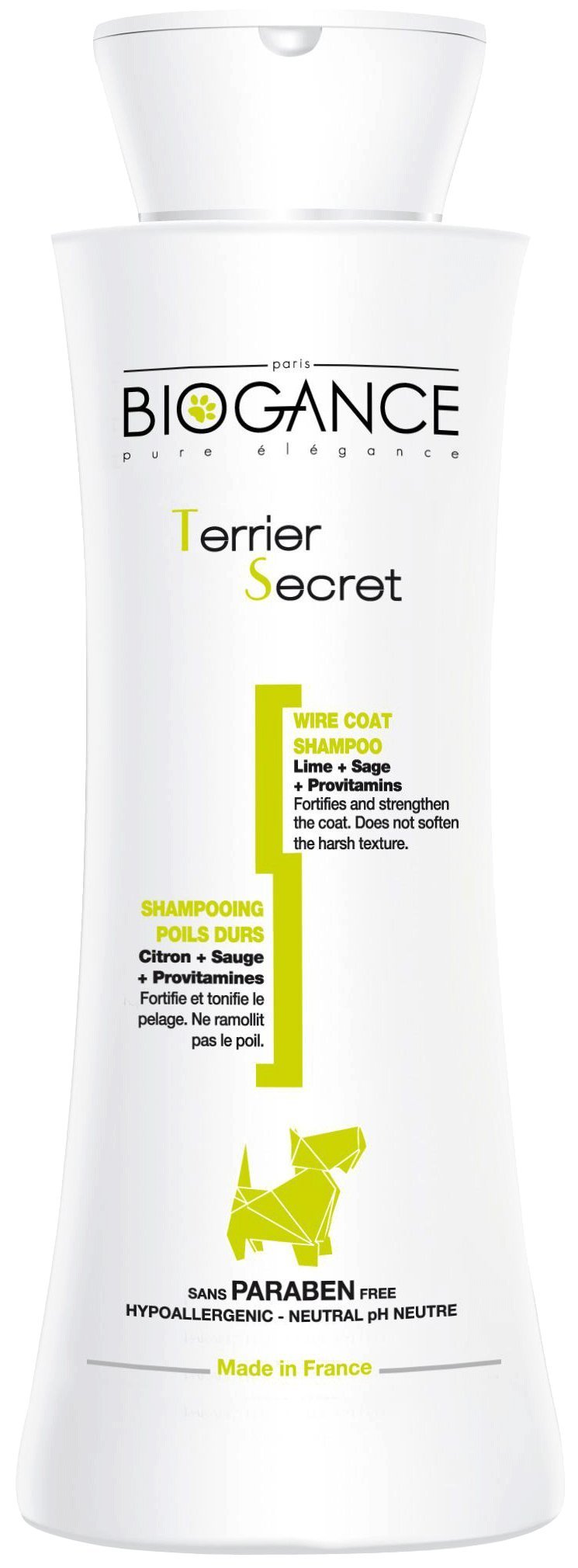 Biogance Terrier Secret Wire Coat Shampoo, 250 ml - PawsPlanet Australia