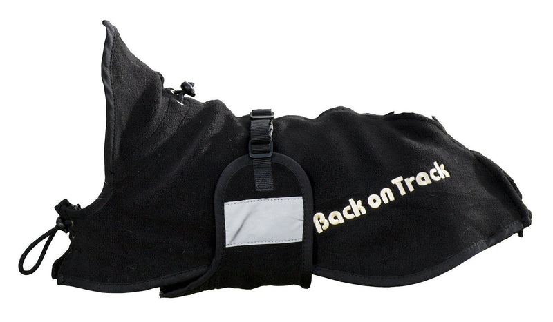 Back-On-Track Fleece Jacket for Dogs, Size S Black - PawsPlanet Australia