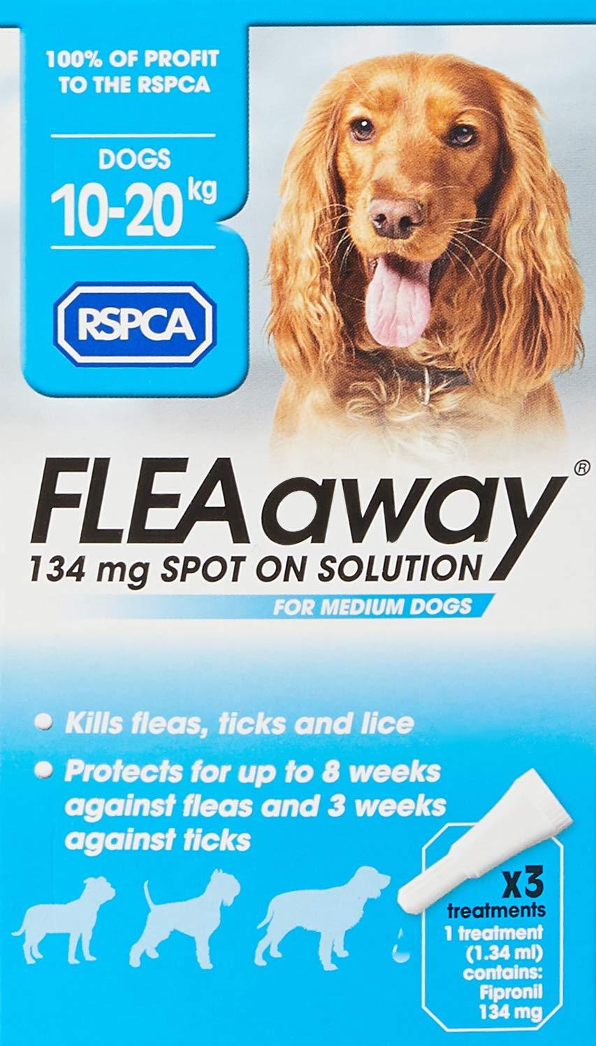 RSPCA FleaAway Spot On Solution for Medium Dogs, 134 mg - PawsPlanet Australia