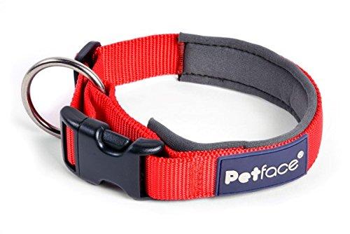 Outdoor Paws by Petface Neoprene Trek Dog Collar, Medium, Red - PawsPlanet Australia