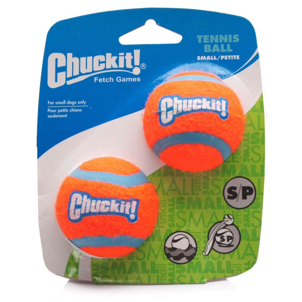 Chuckit! Dog Tennis Ball Small 4.8cm, 2 per pack, Dog Puppy Toy - PawsPlanet Australia