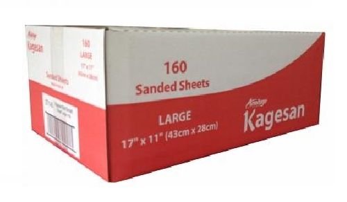 KAGESAN RED LARGE BULK VALUE BOX 160 BIRD CAGE SAND SHEETS SAND PAPER 43cmX28cm - PawsPlanet Australia