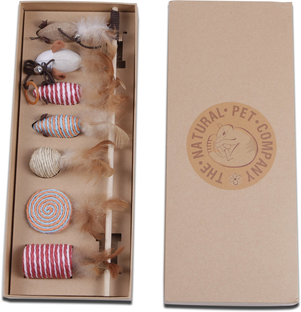 The Natural Pet Company Cat Toys Collection in Gift Box - PawsPlanet Australia
