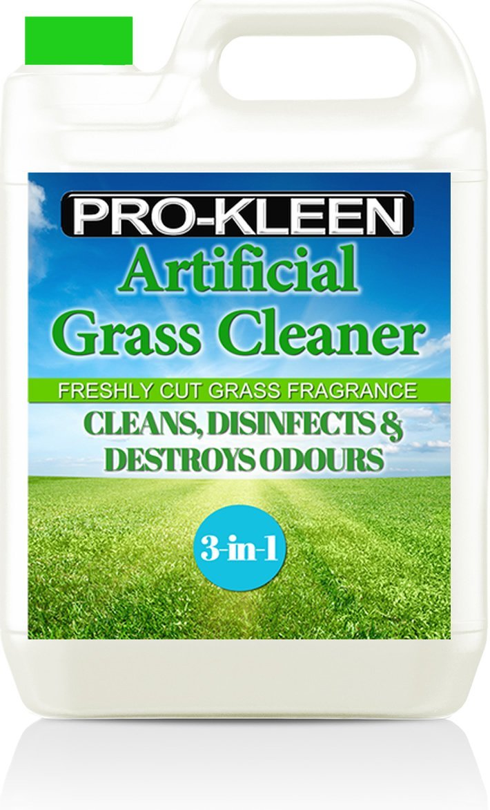 Pro-Kleen Artificial Grass Cleaner and Disinfectant - 5 Litre Super Concentrate: Makes 15 Litres - Perfect for Homes with Dogs. Cleans, Deodorises and Leaves a Fresh Cut Grass Fragrance (5 Litres) - PawsPlanet Australia