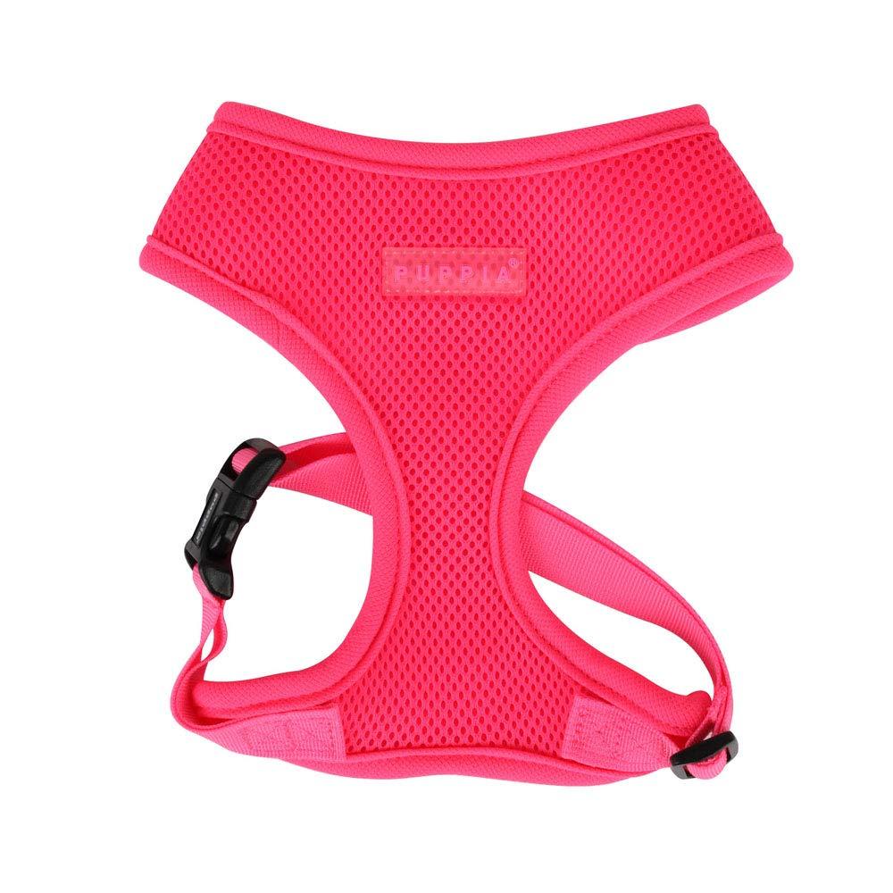 [Australia] - Puppia Authentic Neon Soft Harness A Pink Small Puppia Neon Soft Harness A 