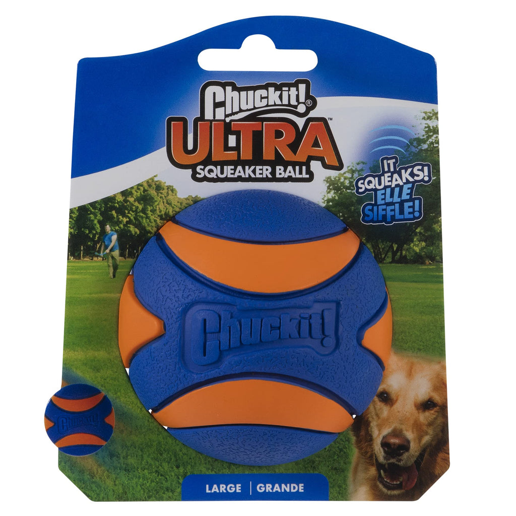 Chuckit Ultra Squeaker Ball Large 1-pack Large, 1 pack Single - PawsPlanet Australia