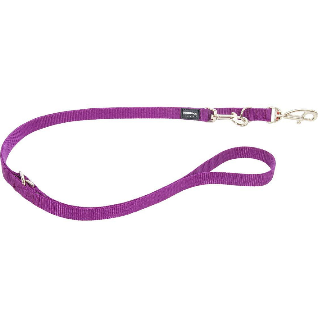 Red Dingo Multi-Purpose Dog Lead, Medium, Purple - PawsPlanet Australia