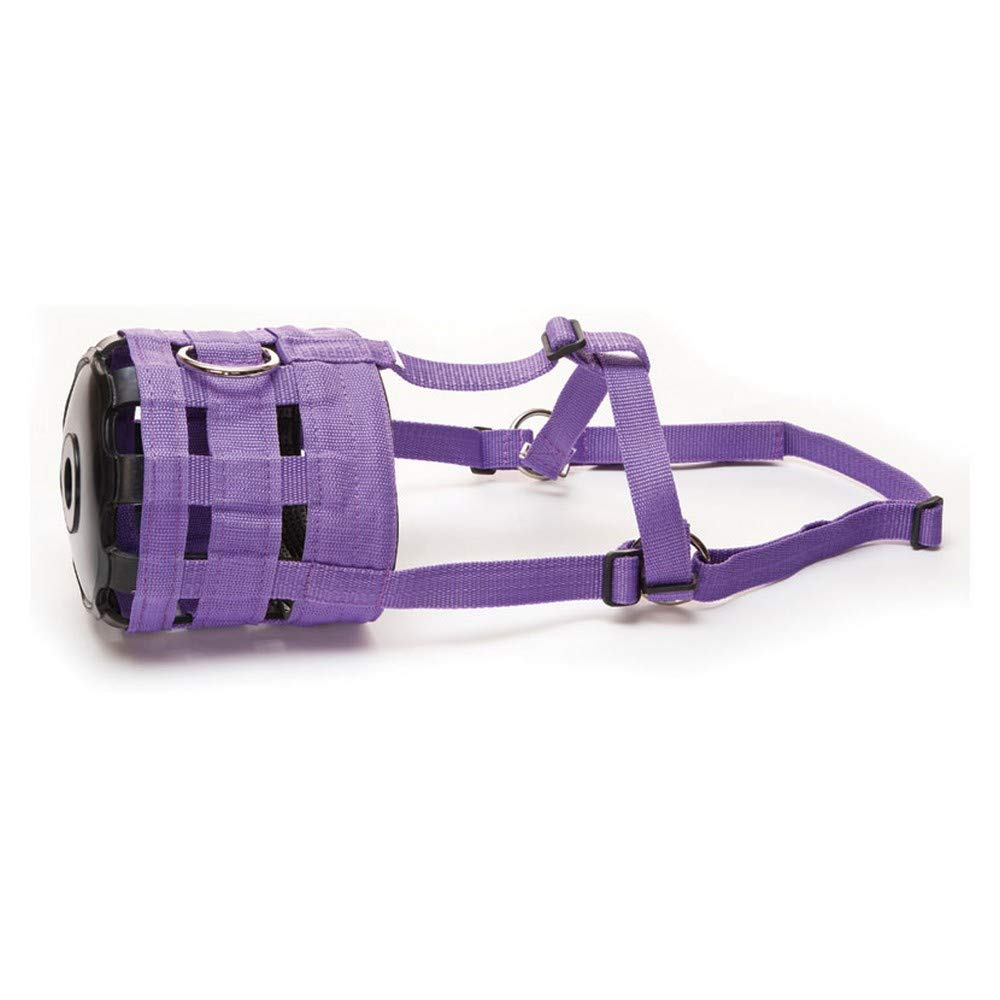 Y-H Hy Muzzle (Choose From Colours Purple Or Black and Sizes Xtra Small Pony, Cob, Full Or x Full) - Slows The Horses Grazing - PawsPlanet Australia