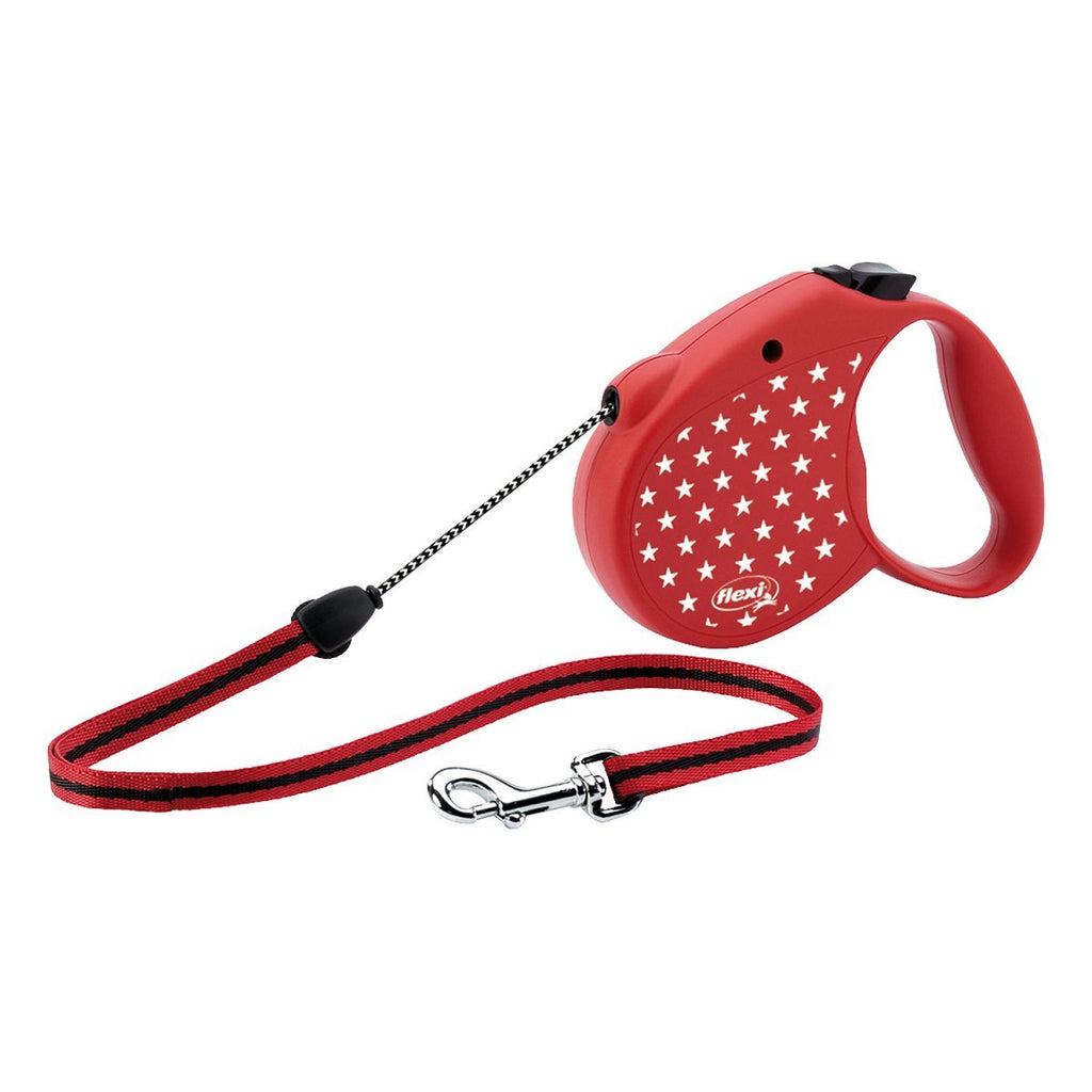 Flexi Basic Standard Medium Cord Red 5m Retractable Dog Leash/Lead for dogs up to 20kgs/44lbs - PawsPlanet Australia