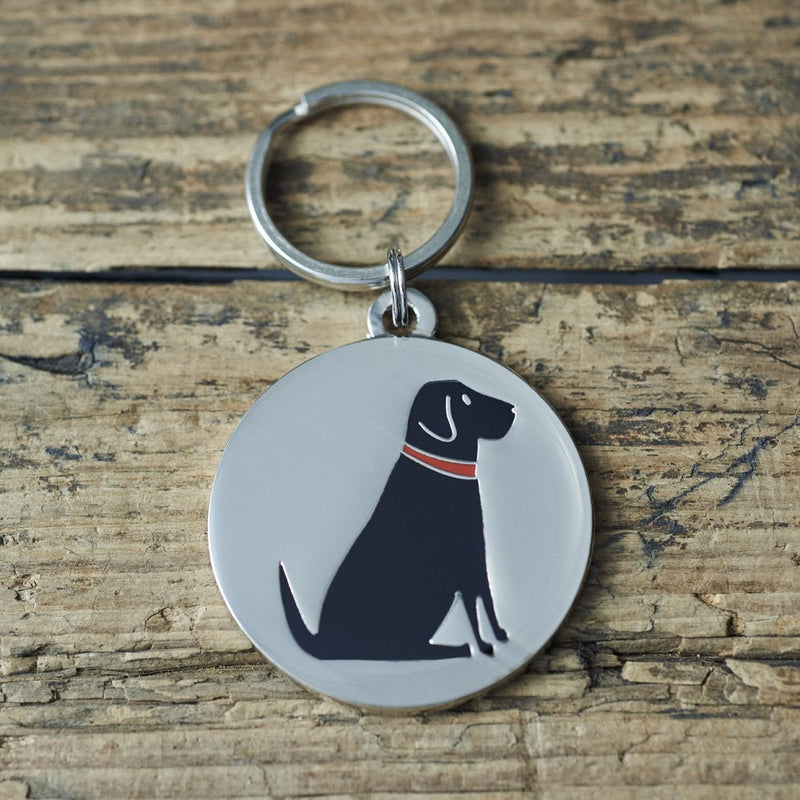 Black Labrador dog tag - PawsPlanet Australia
