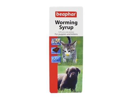 (4 Pack) Beaphar - Worming Syrup 45ml - PawsPlanet Australia