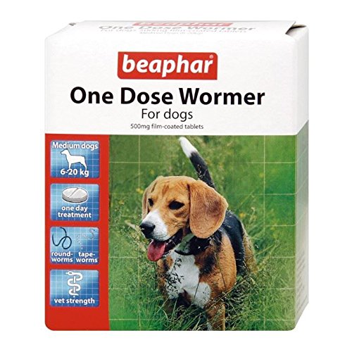 (3 Pack) Beaphar - One Dose Wormer for Small / Medium Dogs 2 Tabs - PawsPlanet Australia