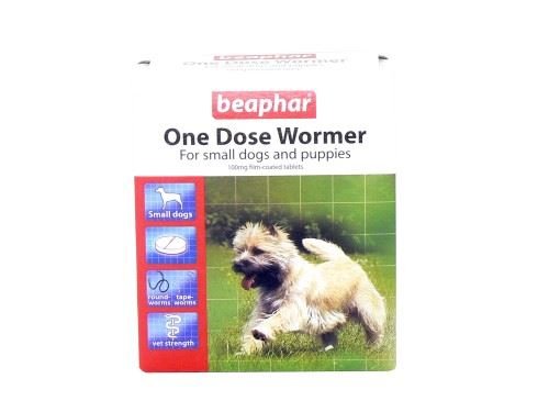 (4 Pack) Beaphar - One Dose Wormer for Small Dogs & Puppies 3 Tabs - PawsPlanet Australia