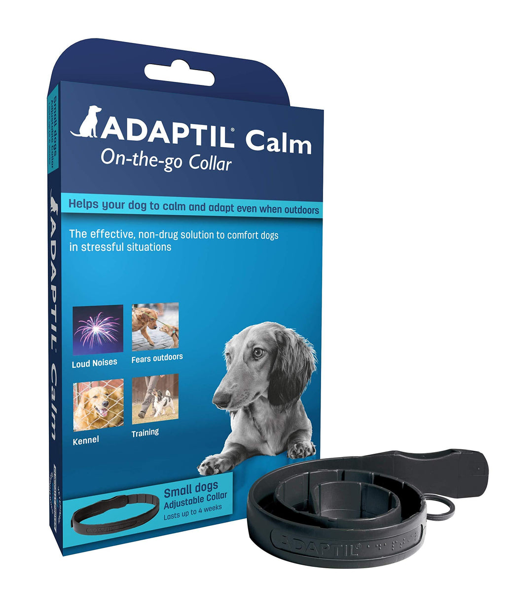 ADAPTIL Calm On-the-Go Collar, helps dogs cope with stress and anxiety related behavioural issues and life challenges especially when out and about - Small Dogs - PawsPlanet Australia