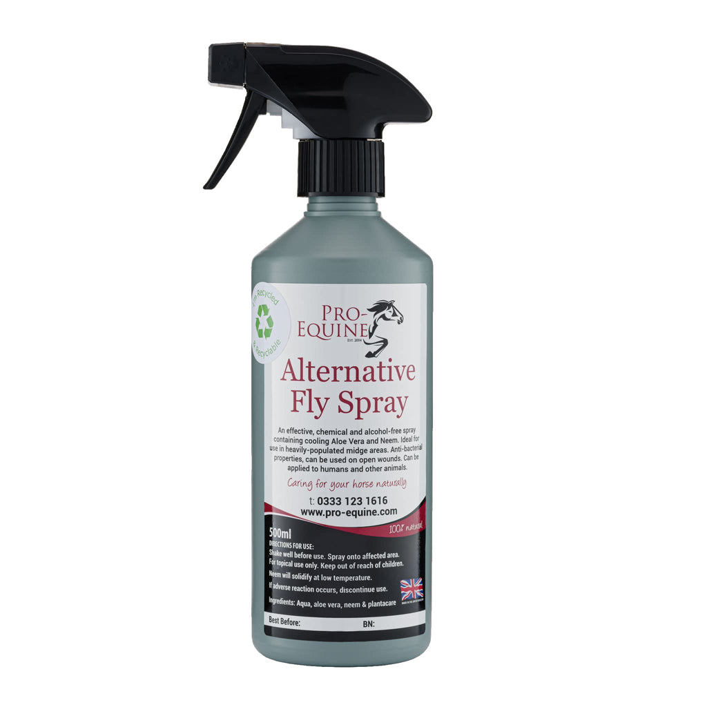 Alternative Fly Spray 500ml Natural Neem and Aloe Vera antibacterial repellent for fly and wound protection. - PawsPlanet Australia