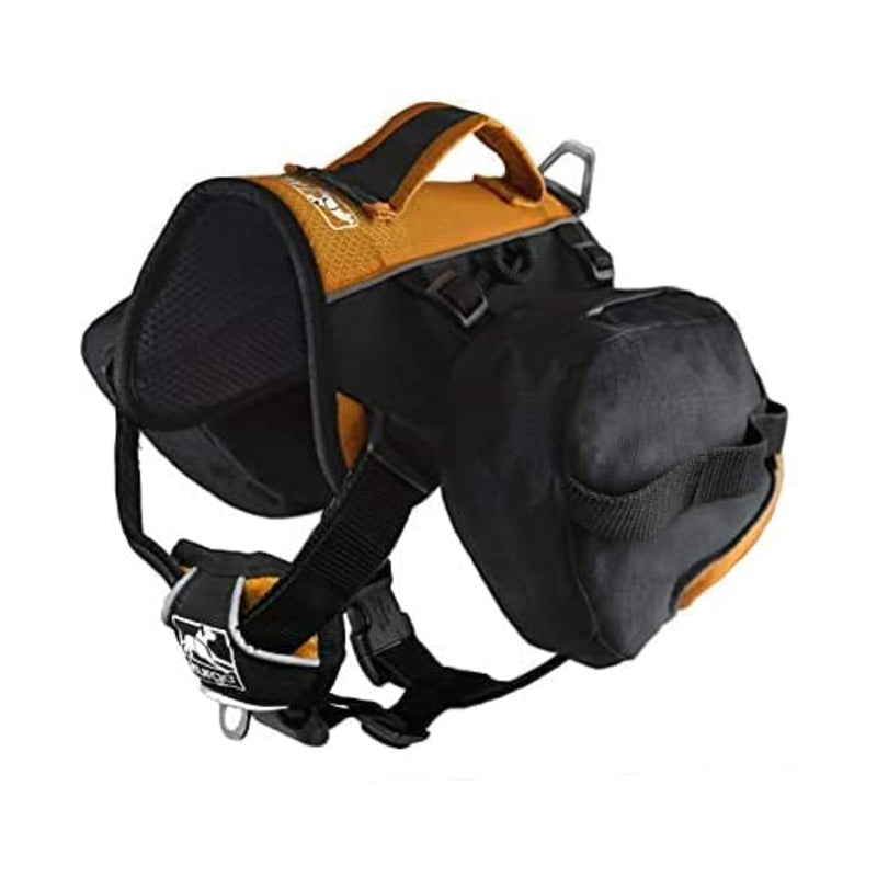 Kurgo Baxter Dog Backpack, Hiking Pack for Dogs, Lightweight, Reflective, Black/Orange - PawsPlanet Australia