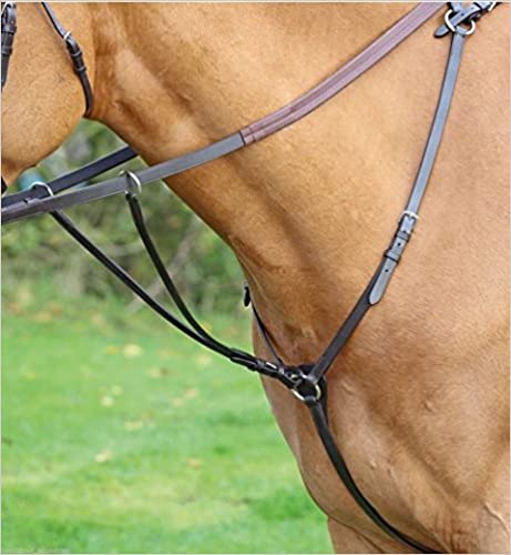 Shires Aviemore Hunt Weight Breastplate-Havana Full - PawsPlanet Australia