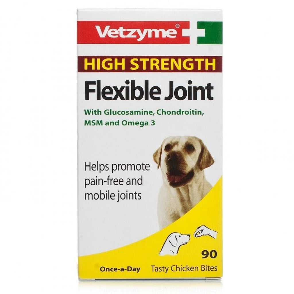 Vetzyme High Strength Flexible Joint, 90 Tablets 1 One Size - PawsPlanet Australia