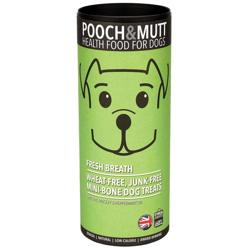 Pooch & Mutt Fresh Breath Mini Bone Treats For Dogs 125g - PawsPlanet Australia