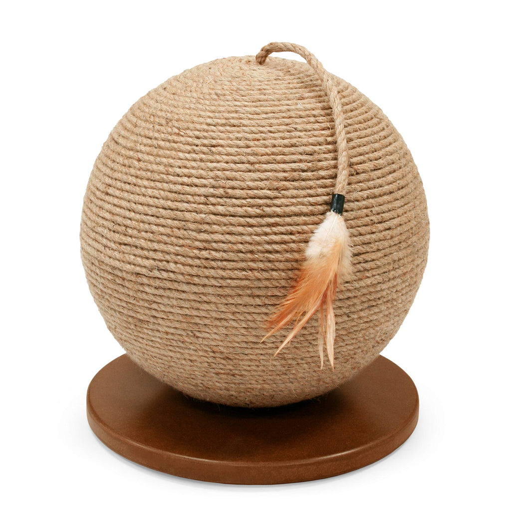 PREVUE PET PRODUCTS Kitty Power Paws Sphere With Tassel Toy, Natural - PawsPlanet Australia