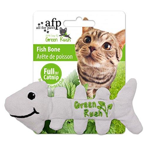 ALL FOR PAWS Green Rush Fish Bones Catnip Toy, 1.7 kg - PawsPlanet Australia