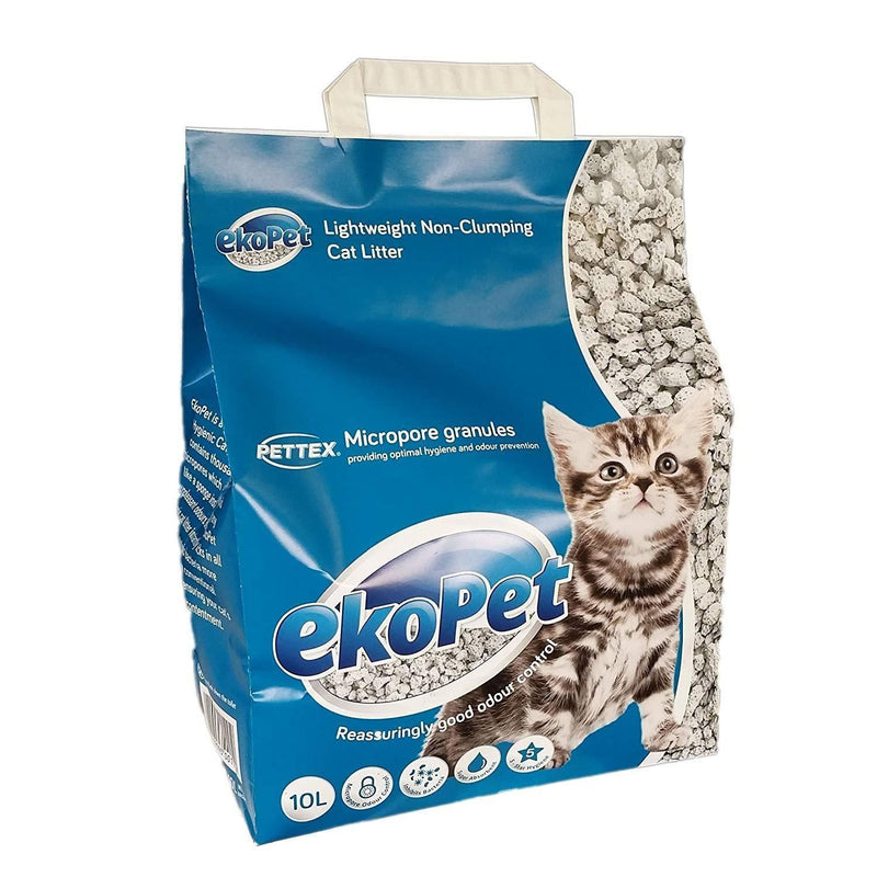 EkoPet Lightweight Micropore Cat Litter, Off White - PawsPlanet Australia