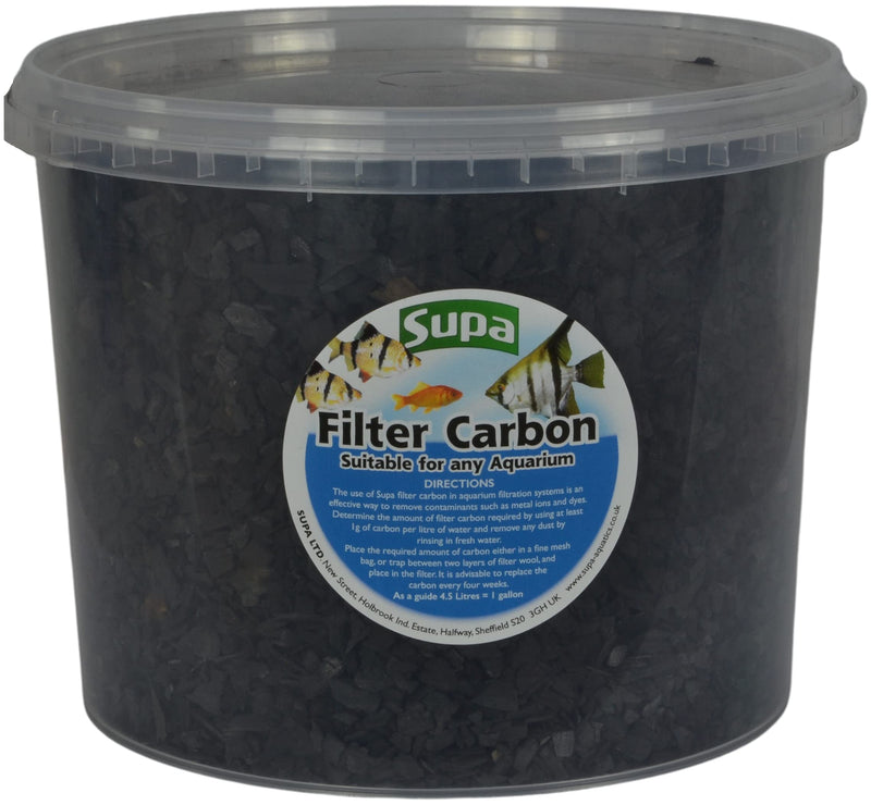 Supa Filter Carbon 3 Litre Bucket, Suitable for Aquariums/Fish Tanks And Koi Fish Pond Filters, Improves water clarity by removing contaminants, - PawsPlanet Australia