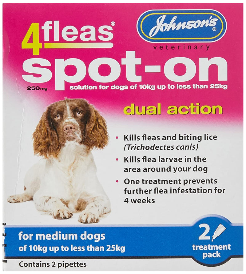 Johnson's 4Fleas Spot-On for Medium Dogs - PawsPlanet Australia