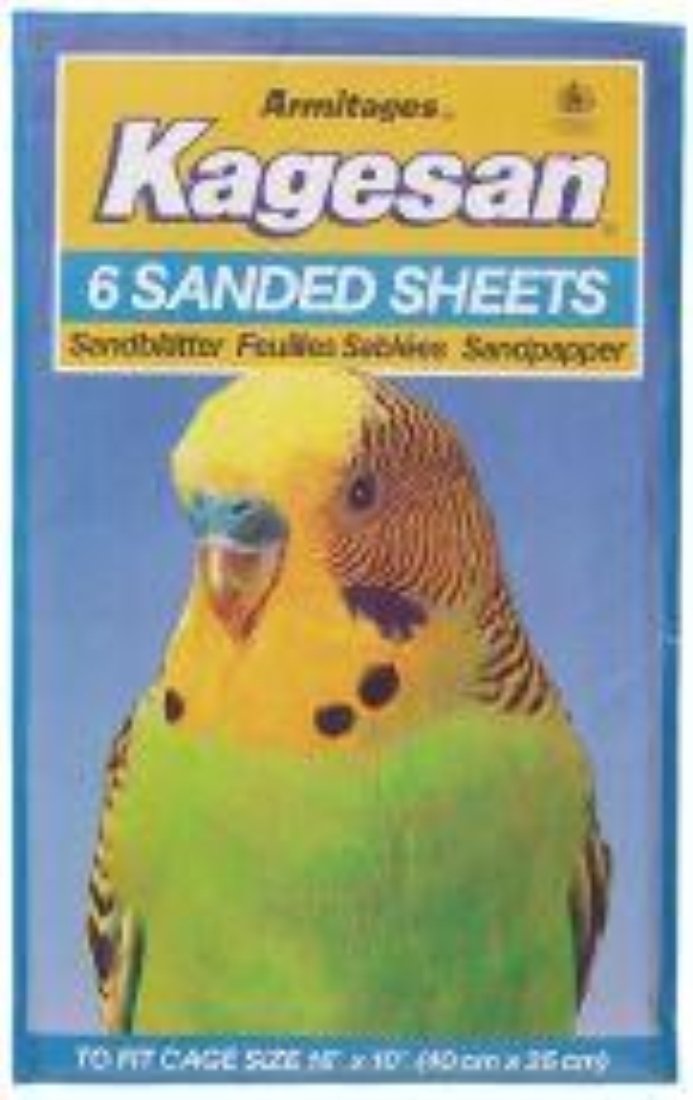Kagesan Sanded Sheets No5 40x25cm 6 Sheets (Pack of 12) - PawsPlanet Australia