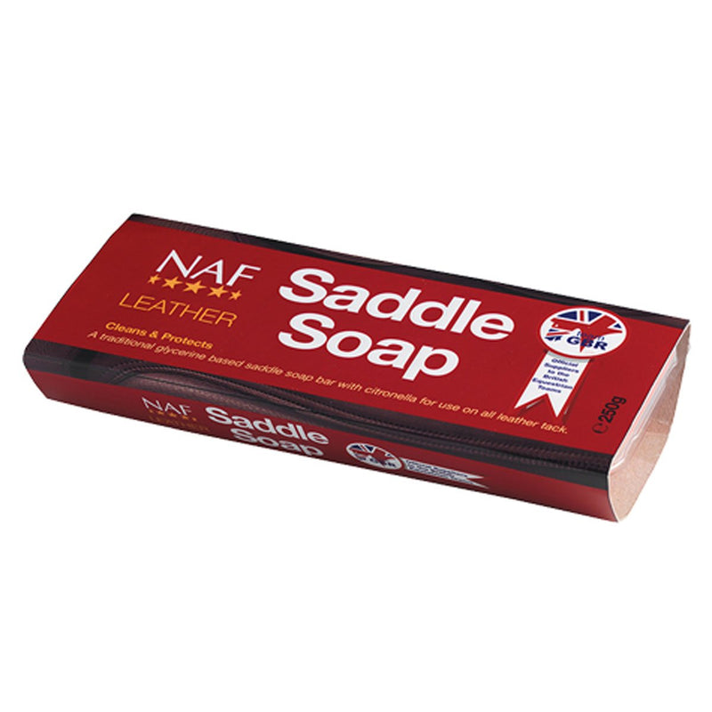 NAF Natural Animal Feeds Leather Saddle Soap, Clear, Regular - PawsPlanet Australia