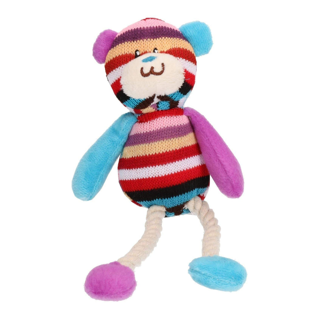 Rosewood Mr Twister Tilly Teddy Dog Toy, Small, multi-colour - PawsPlanet Australia