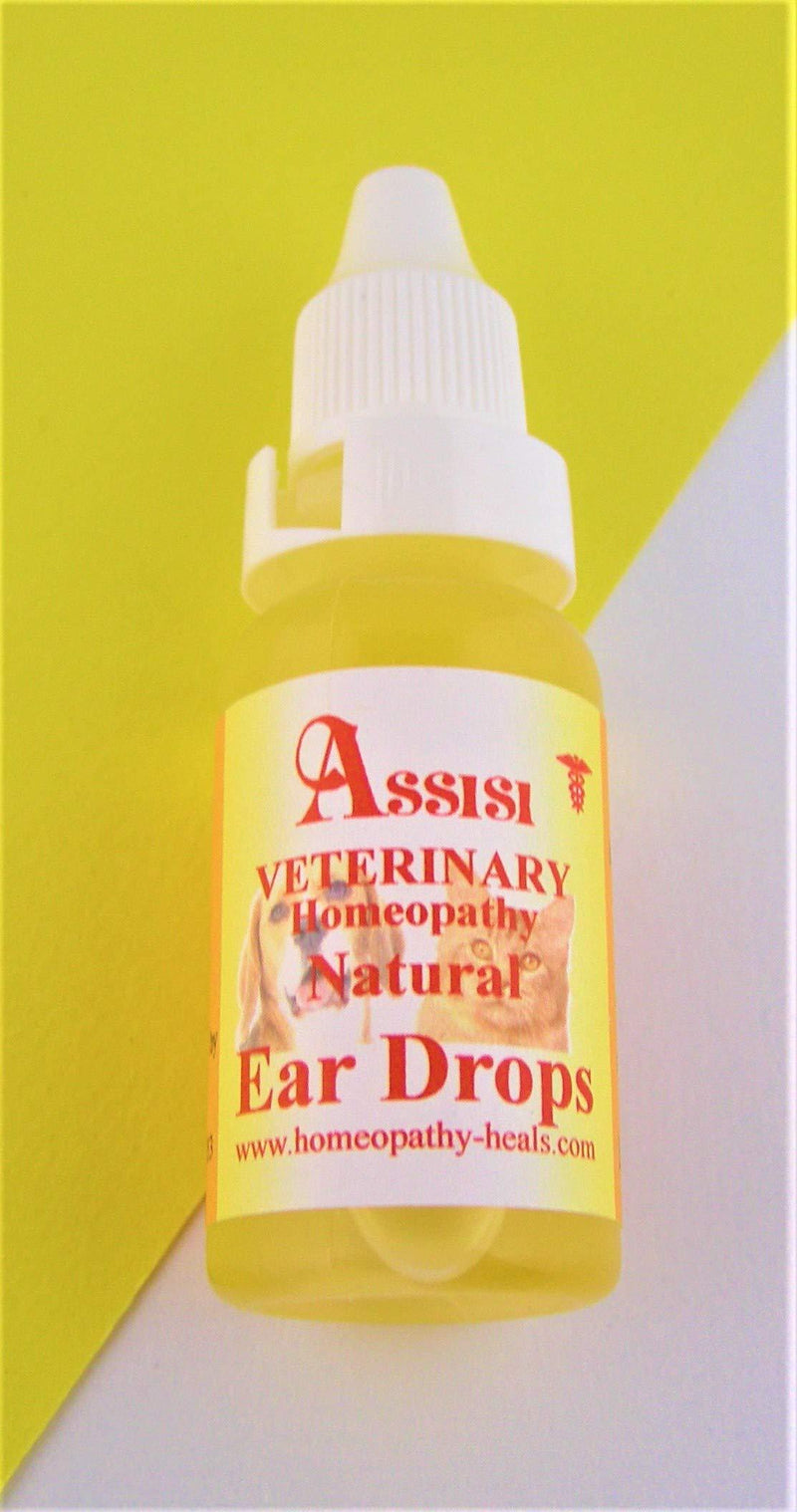 ASSISI VETERINARY Natural Ear Drops Dogs Cats Small Animals containing Verbascum oil 15ml - PawsPlanet Australia