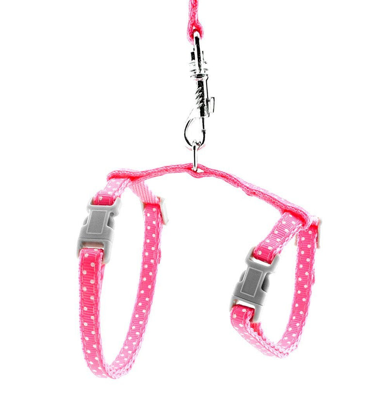 SMALLLEE_LUCKY_STORE Cat Harness Collar Giraffe Small Dog Kitten Halter Harnesses Pet Walking Vest Lead Adjustable Pink animal-pink - PawsPlanet Australia